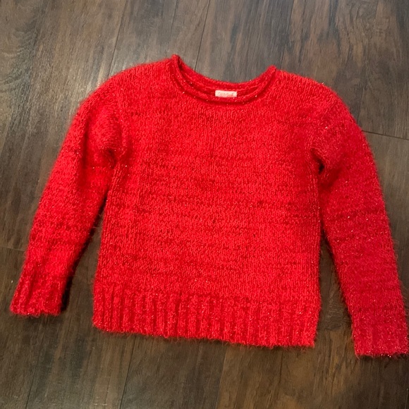 Cat & Jack Shirts & Tops Cat Jack Red Sparkly Sweater Poshmark